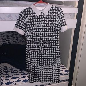 Black and white printed dress